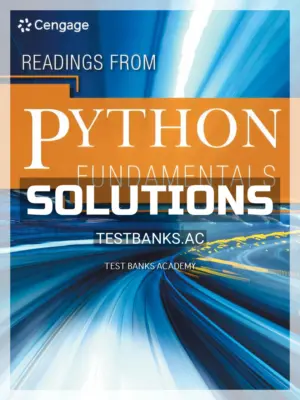 Solutions Manual for Python Fundamentals 1st Edition by Cengage
