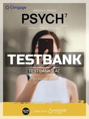 Test Bank for PSYCH 7 7th Edition by Rathus