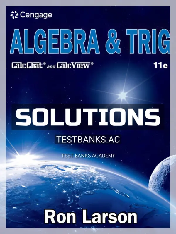 Solutions Manual for Algebra and Trig 11th Edition by Larson