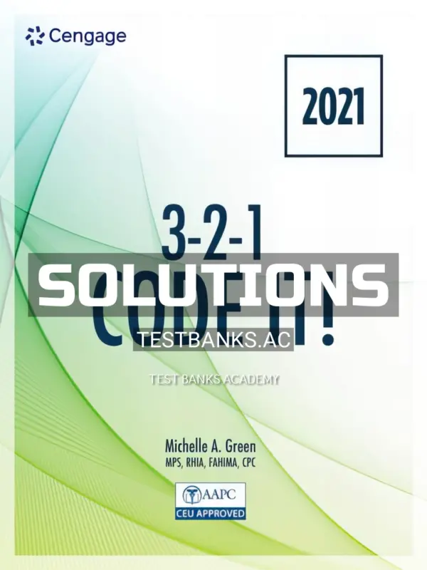 Solutions Manual for 3 2 1 Code It 2021 9th Edition by Green