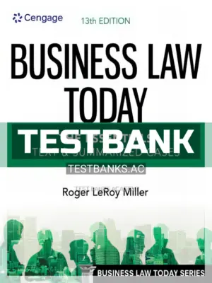 Test Bank for Business Law Today Essentials Text and Summarized Cases 13th Edition by Miller
