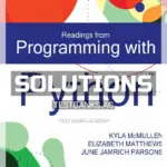 Solutions Manual for Readings from Programming with Python 1st Edition by Mcmullen