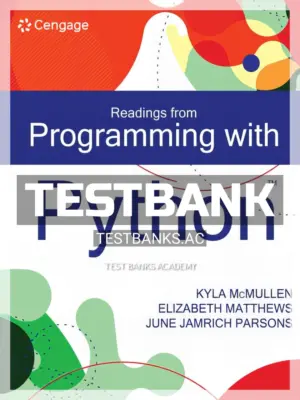 Test Bank for Readings from Programming with Python 1st Edition by Mcmullen