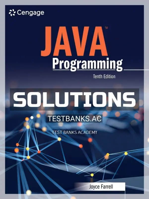 Solutions Manual for Java Programming 10th Edition by Farrell