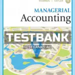 Test Bank for Managerial Accounting 16th Edition by Warren