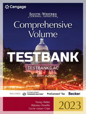 Test Bank for South Western Federal Taxation 2023 Comprehensive 46th Edition by Young
