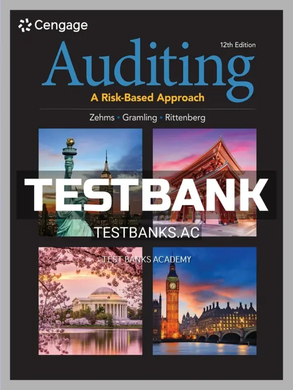 Test Bank for Auditing A Risk Based Approach 12th Edition by Zehms