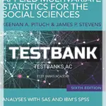 Test Bank for Applied Multivariate Statistics for the Social Sciences Analyses with SAS and IBM s SPSS 6th Edition by Pituch