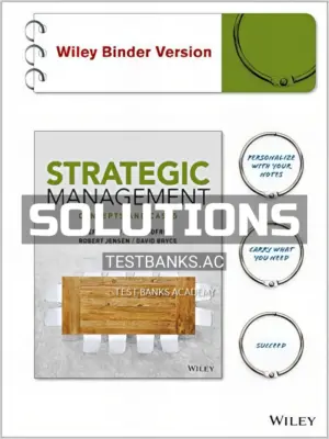 Solutions Manual for Strategic Management Concepts and Cases 1st Edition by Dyer