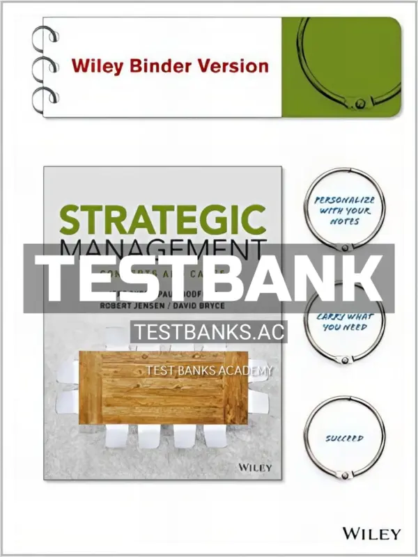Test Bank for Strategic Management Concepts and Cases 1st Edition by Dyer