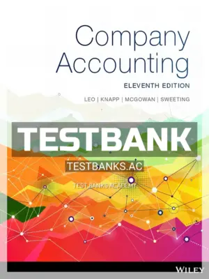 Test Bank for Company Accounting 11th Edition by Leo
