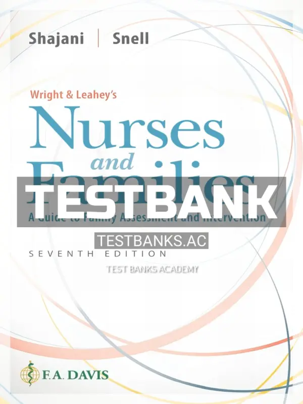 Test Bank for Wright & Leahey's Nurses and Families 7th Edition by Shajani