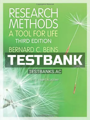 Test Bank for Research Methods A Tool for Life 3rd Edition by Beins