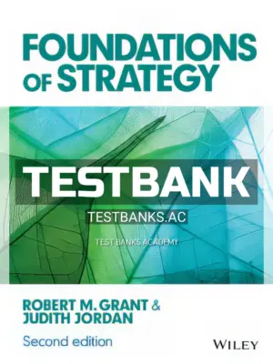 Test Bank for Foundations of Strategy 2nd Edition by Grant