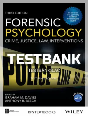 Test Bank for Forensic Psychology 3rd Edition by Davies