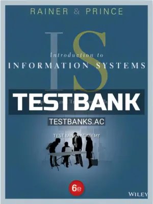 Test Bank for Introduction to Information Systems 6th Edition by Rainer