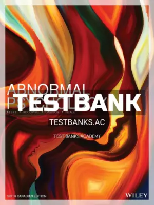 Test Bank for Abnormal Psychology 3rd CA Edition by Flett