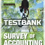 Test Bank for Survey of Accounting 1st Edition by Kimmel