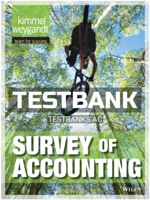 Test Bank for Survey of Accounting 1st Edition by Kimmel