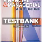Test Bank for Financial and Managerial Accounting 3rd Edition by Weygandt
