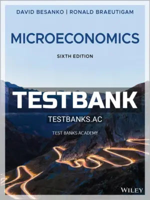 Test Bank for Microeconomics 6th Edition by Besanko