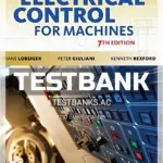 Test Bank for Electrical Control for Machines 7th Edition by Lobsiger