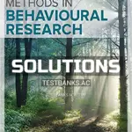 Solutions Manual for Methods in Behavioural Research 2nd CA Edition by Cozby