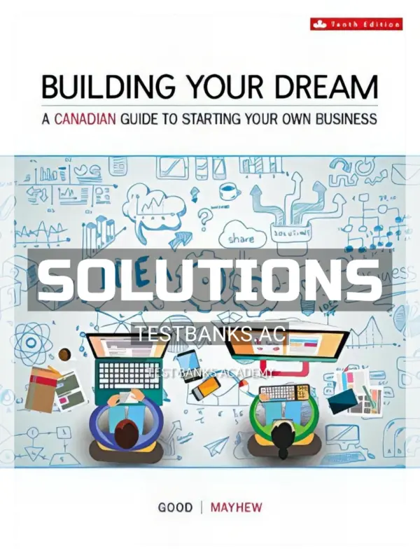 Solutions Manual for Building Your Dream 10th CA Edition by Good
