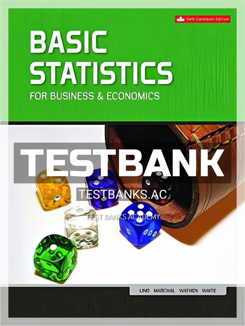 9781259268939-TEST-BANK Test Bank for Basic Statistics for Business and Economics 6th CA Edition by Lind