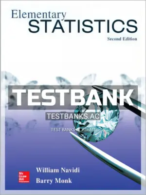 Test Bank for Elementary Statistics 2nd Edition by Navidi
