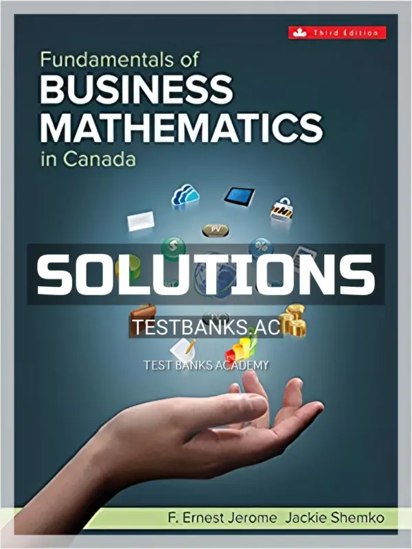 Solutions Manual for Fundamentals of Business Math 3rd CA Edition by Jerome