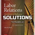 Solutions Manual for Labor Relations Striking a Balance 5th Edition by Budd