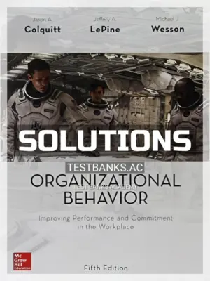 Solutions Manual for Organizational Behavior Improving Performance and Commitment in the Workplace 5th Edition by Colquitt