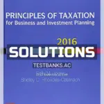 Solutions Manual for Principles of Taxation for Business and Investment Planning 2016 19th Edition by Jones