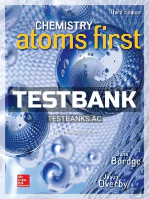 Test Bank for Chemistry Atoms First 3rd Edition by Burdge