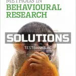 Solutions Manual for Methods In Behavioural Research 3rd CA Edition by Cozby