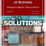 Solutions Manual for Legal Environment of Business A Managerial Approach Theory to Practice 3rd Edition by Melvin