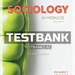 Test Bank for Sociology in Modules 4th Edition by T Schaefer