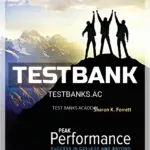 Test Bank for Peak Performance Success in College and Beyond 10th Edition by Ferrett