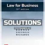 Solutions Manual for Law for Business 13th Edition by Barnes