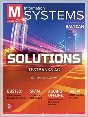 Solutions Manual for M Information Systems 4th Edition by Baltzan