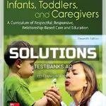 Solutions Manual for Infants Toddlers and Caregivers A Curriculum of Respectful Responsive Relationship Based Care and Education 11th Edition by Gonzalez Mena