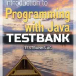 Test Bank for Introduction to Programming with Java 3rd Edition by Dean