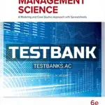 Test Bank for Introduction to Management Science 6th Edition by Hillier
