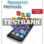 Test Bank for Business Research Methods 13th Edition by Schindler