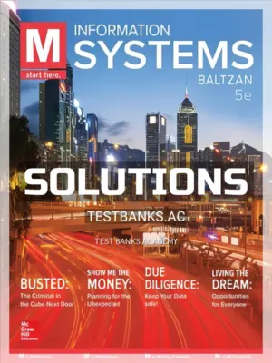 Solutions Manual for M Information Systems 5th Edition by Baltzan