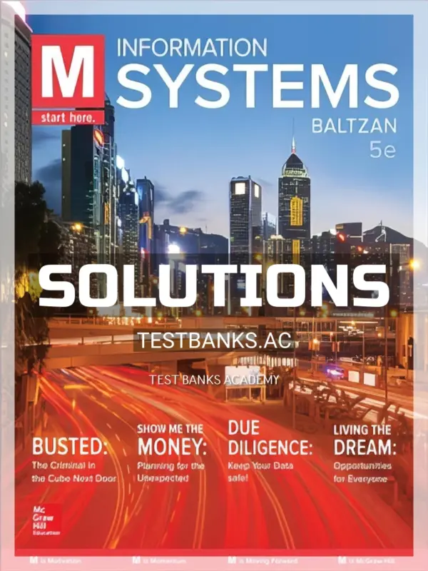 Solutions Manual for M Information Systems 5th Edition by Baltzan