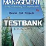 Test Bank for Management Leading and Collaborating in a Competitive World 13th Edition by Bateman