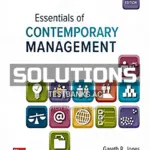 Solutions Manual for Essentials of Contemporary Management 8th Edition by Jones