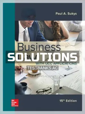Solutions Manual for Business Law with UCC Applications 15th Edition by Sukys